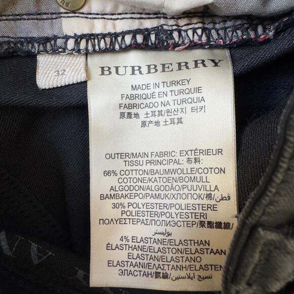 Burberry Brit Westbourne Skinny Ankle Pants Faux Leather Zip Button  5-Pocket 32 - Picture 7 of 16